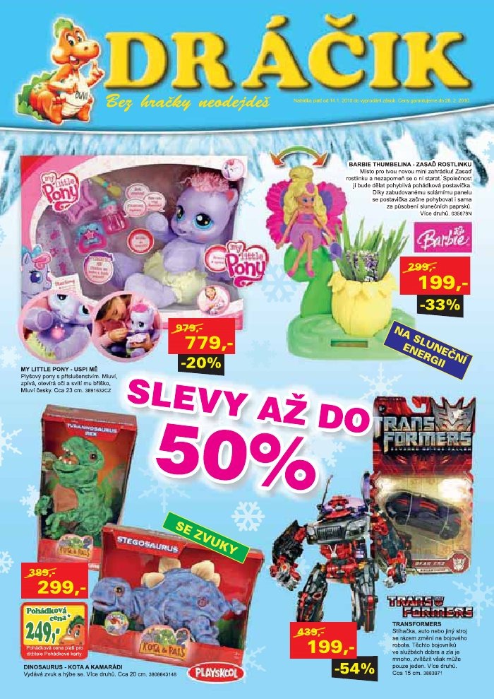 leták Dráčik strana 1