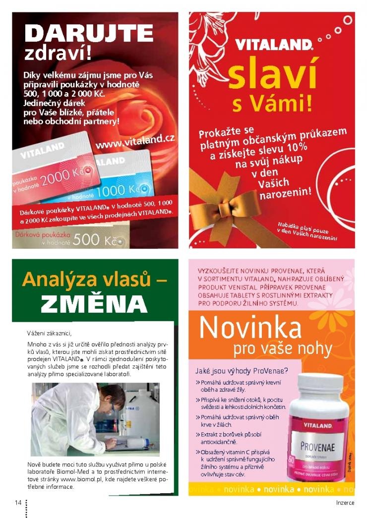 leták Vitaland akční leták strana 1 leták Vitaland akční leták strana 1