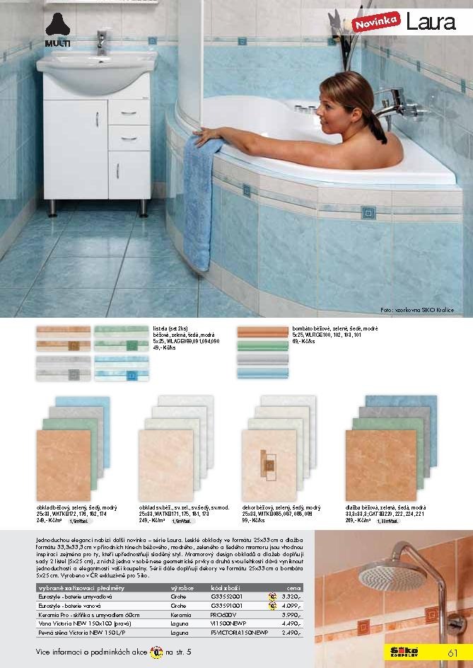 leták Siko koupelny katalog 1. část strana 1 leták Siko koupelny katalog 1. část strana 1