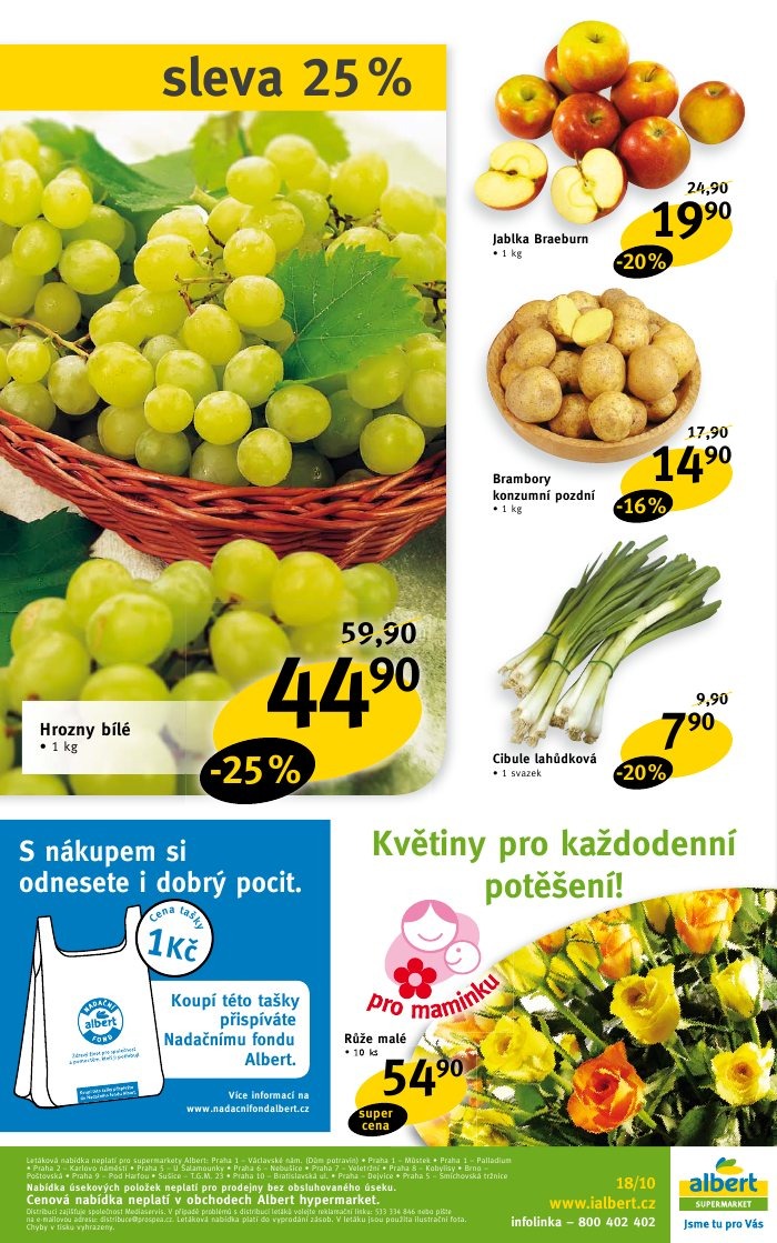 leták Albert strana 1 leták Albert strana 1