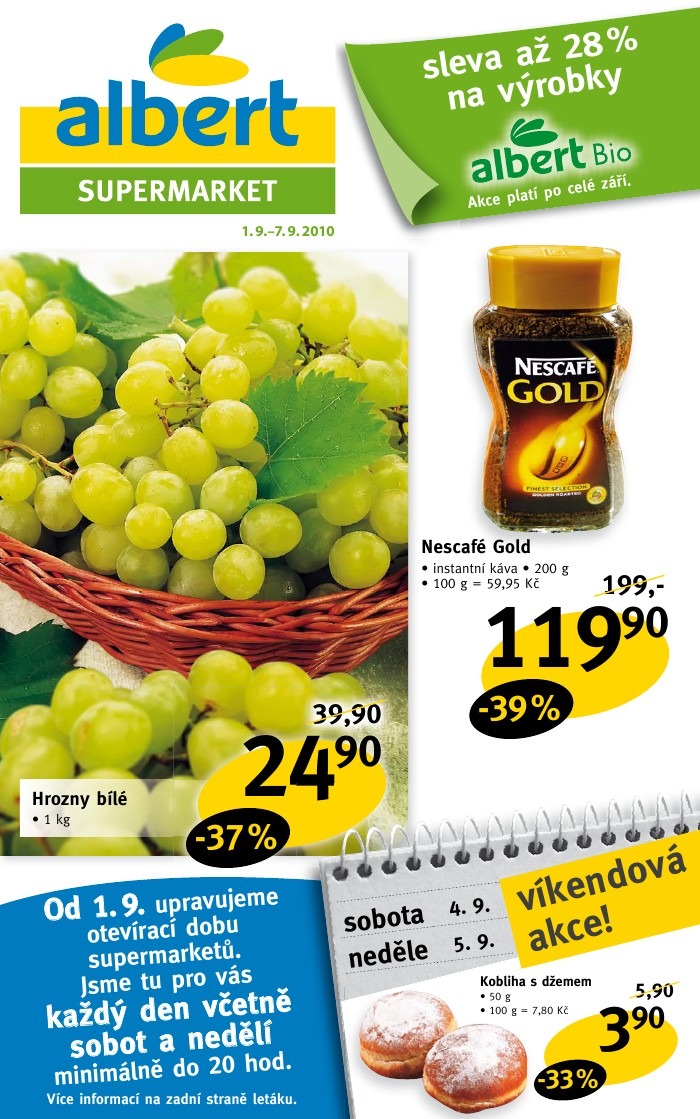leták Albert strana 1