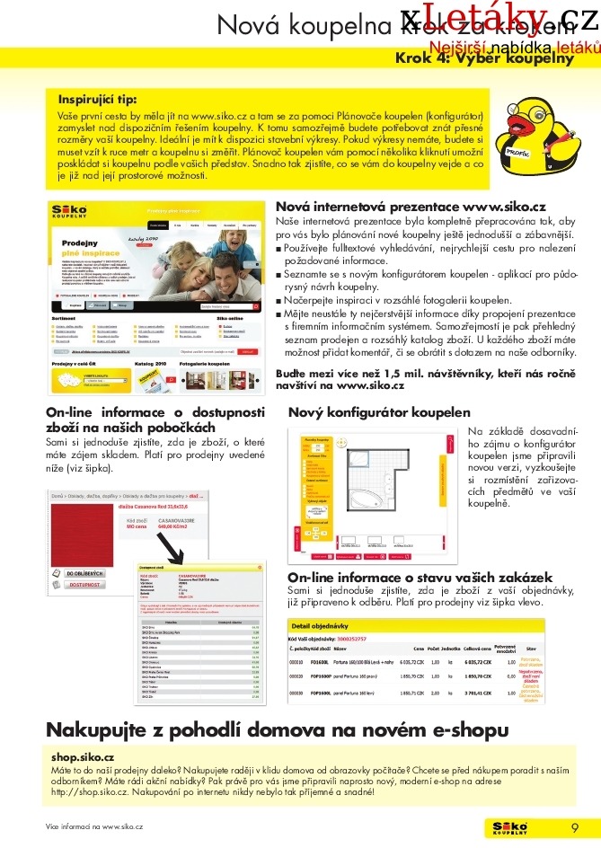 leták Siko koupelny leták - 1.část strana 1 leták Siko koupelny leták - 1.část strana 1