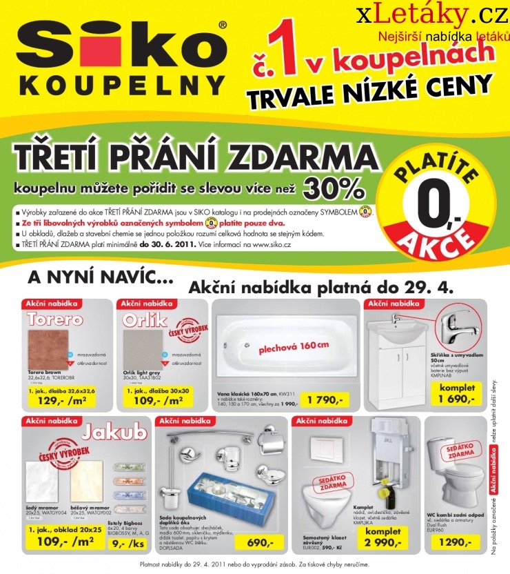 leták Siko koupelny akční leták strana 1 leták Siko koupelny akční leták strana 1