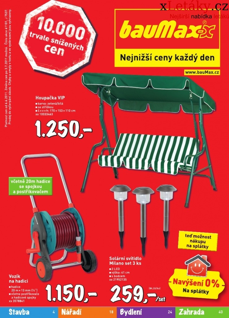 leták Baumax aktuální leták strana 1