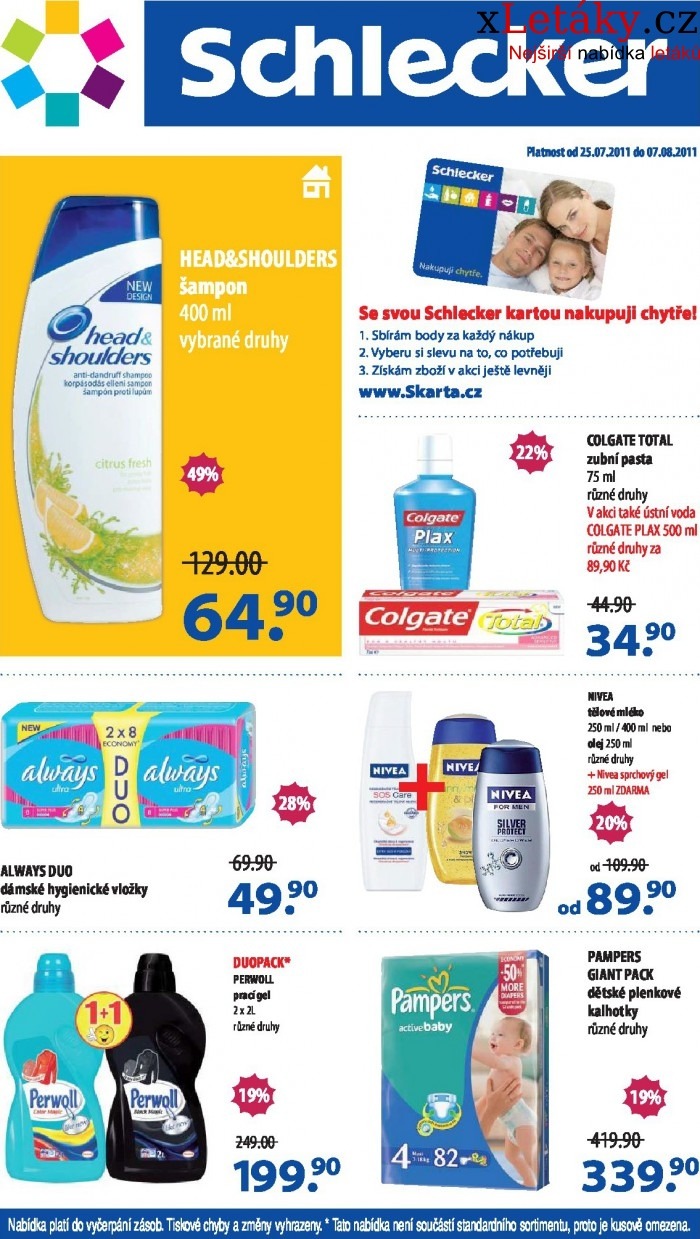 leták Schlecker akční leták strana 1 leták Schlecker akční leták strana 1