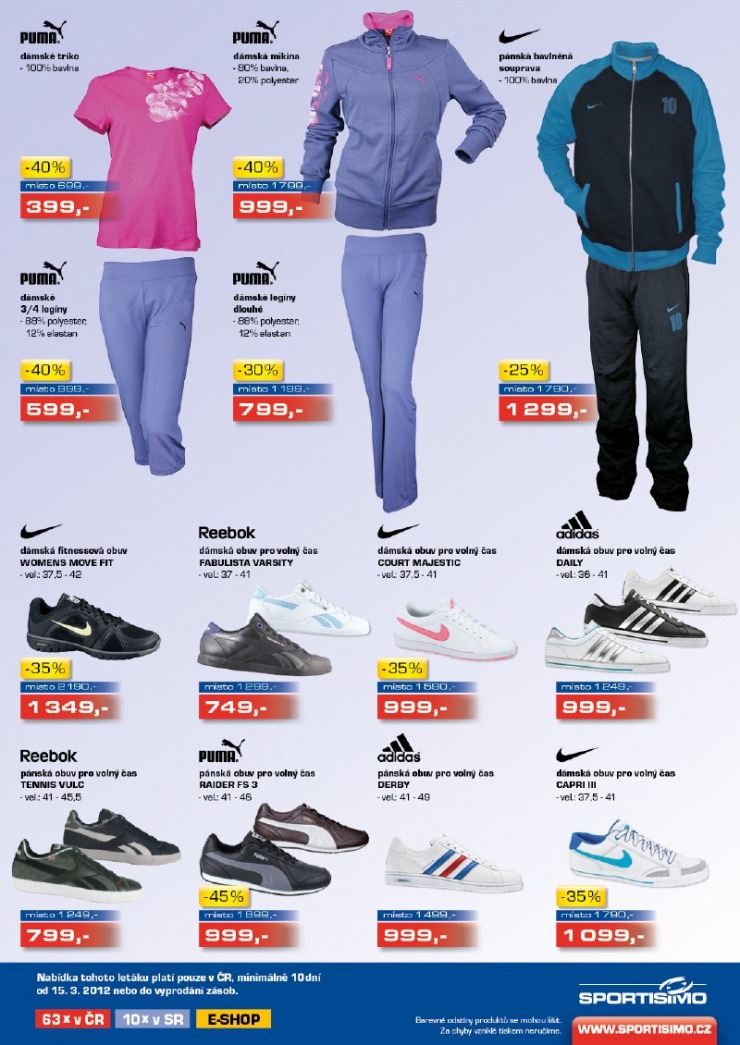leták Sportisimo strana 1 leták Sportisimo strana 1