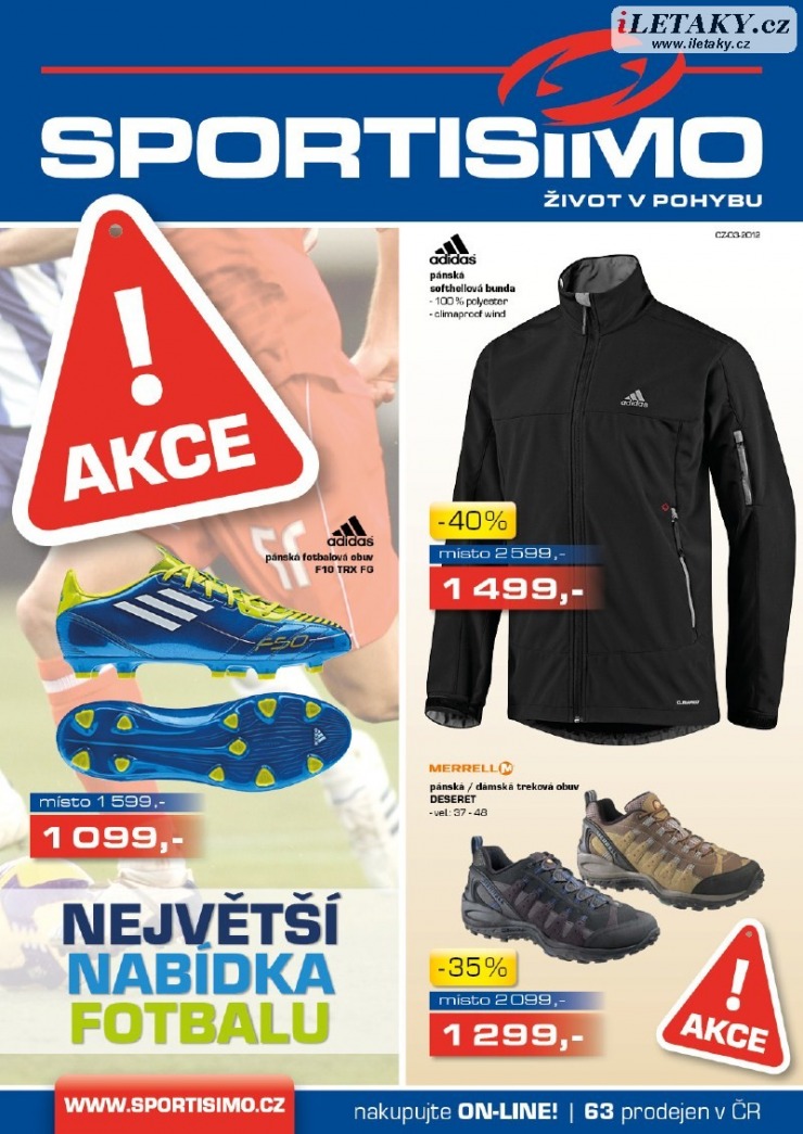 leták Sportisimo strana 1 leták Sportisimo strana 1