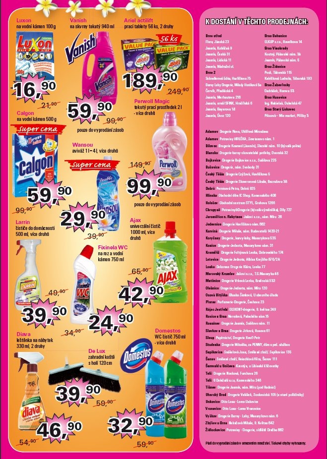 leták Jasmín drogerie strana 1 leták Jasmín drogerie strana 1