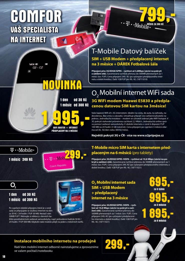 leták Comfor strana 1