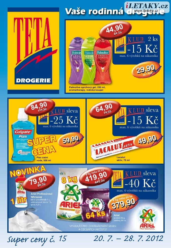 leták TETA drogerie strana 1 leták TETA drogerie strana 1
