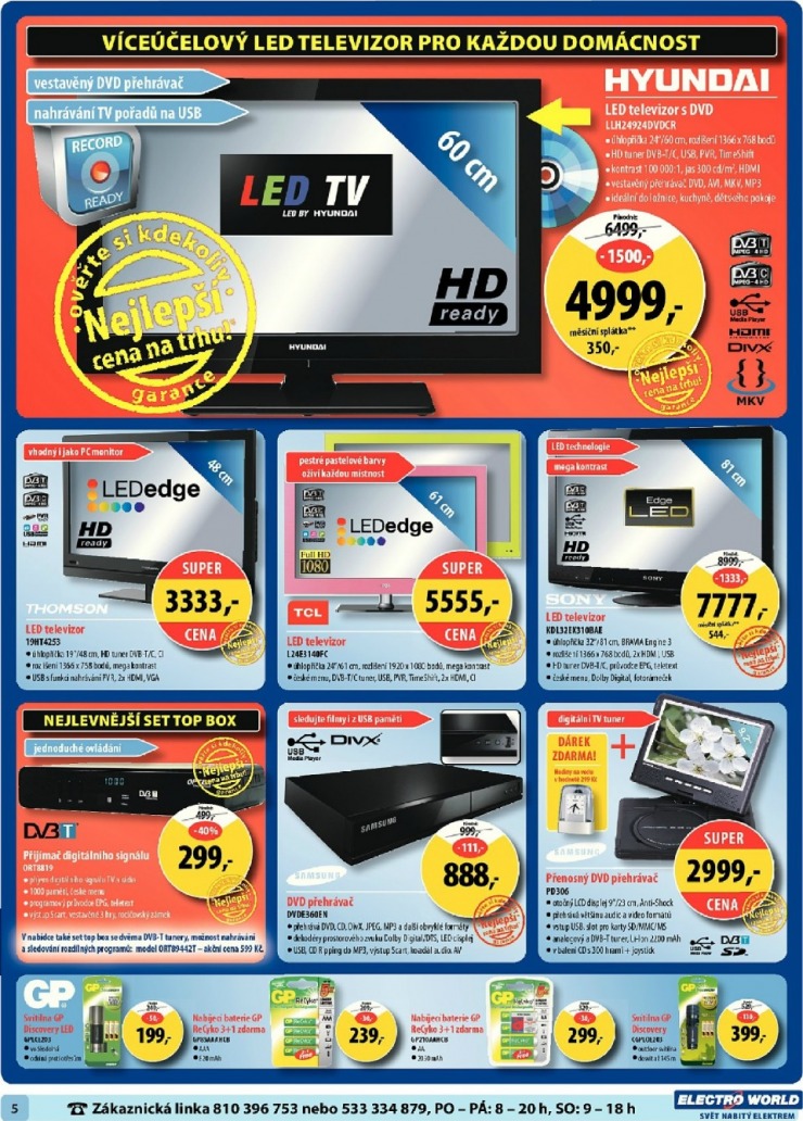 leták Electro World strana 1 leták Electro World strana 1