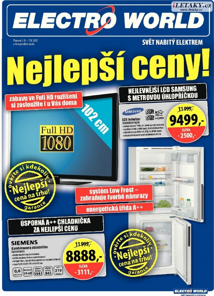 leták Electro World strana 1