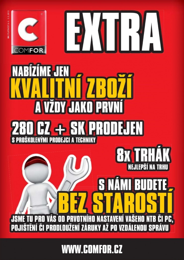 leták Comfor katalog od 6.4.2013 strana 1 leták Comfor katalog od 6.4.2013 strana 1