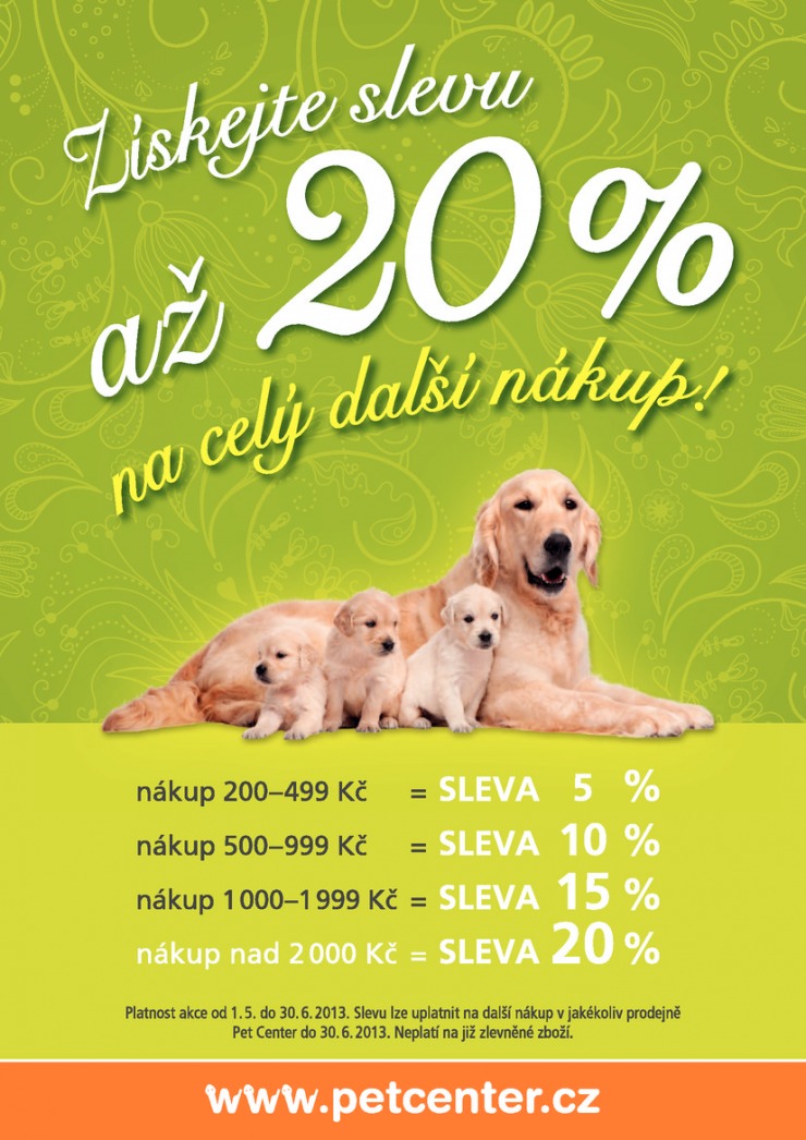 leták Pet Center Akční leták od 1.5.2013 strana 1 leták Pet Center Akční leták od 1.5.2013 strana 1