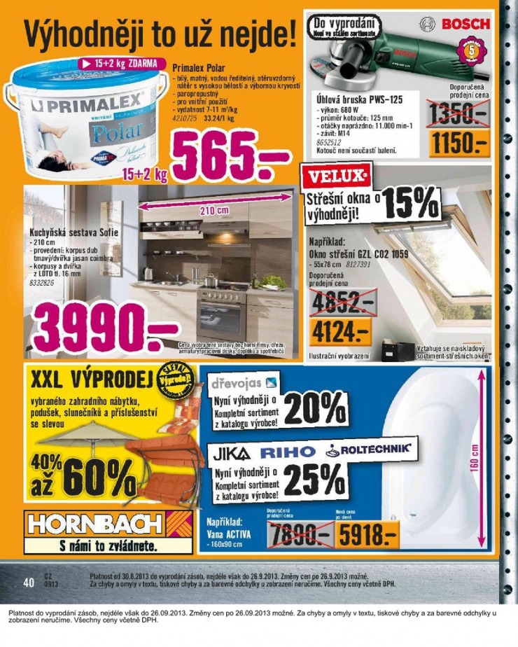 leták Hornbach Aktuální leták od 1.9.2013 strana 1 leták Hornbach Aktuální leták od 1.9.2013 strana 1