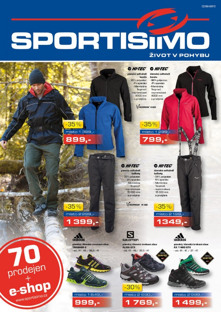 leták Sportisimo Aktuální leták od 19.9.2013 strana 1 leták Sportisimo Aktuální leták od 19.9.2013 strana 1