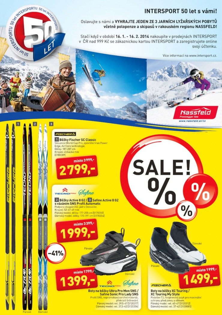 leták Intersport Aktuální leták od 6.2.2014 strana 1 leták Intersport Aktuální leták od 6.2.2014 strana 1