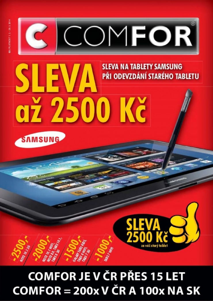leták Comfor katalog od 1.3.2014 strana 1 leták Comfor katalog od 1.3.2014 strana 1