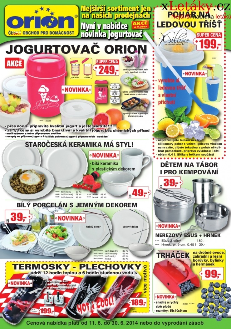leták Orion leták strana 1