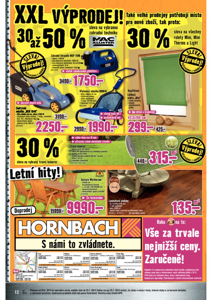 leták Hornbach Aktuální leták od 1.7.2014 strana 1 leták Hornbach Aktuální leták od 1.7.2014 strana 1
