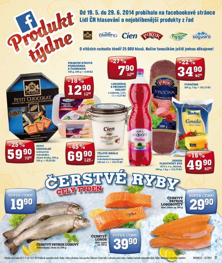 leták Lidl Akční nabídka od 8.9.2014 strana 1