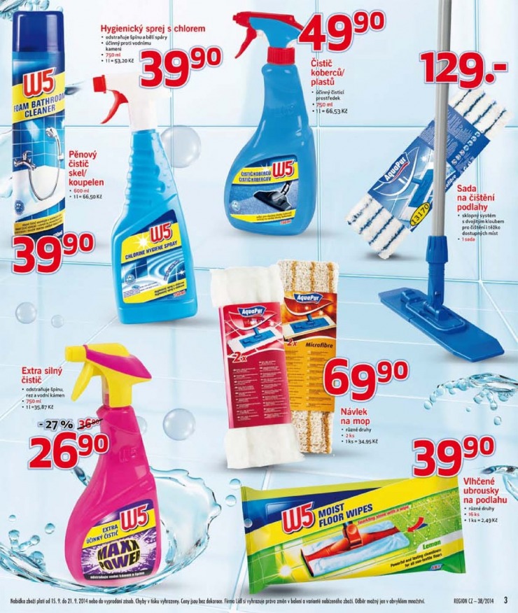 leták Lidl Akční nabídka od 15.9.2014 strana 1