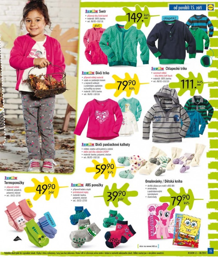 leták Lidl Akční nabídka od 15.9.2014 strana 1 leták Lidl Akční nabídka od 15.9.2014 strana 1