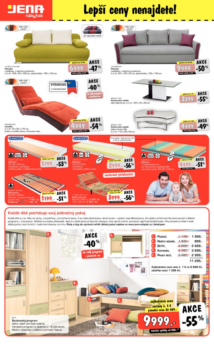 leták Jena nábytek Aktuální leták od 17.9.2014 strana 1 leták Jena nábytek Aktuální leták od 17.9.2014 strana 1