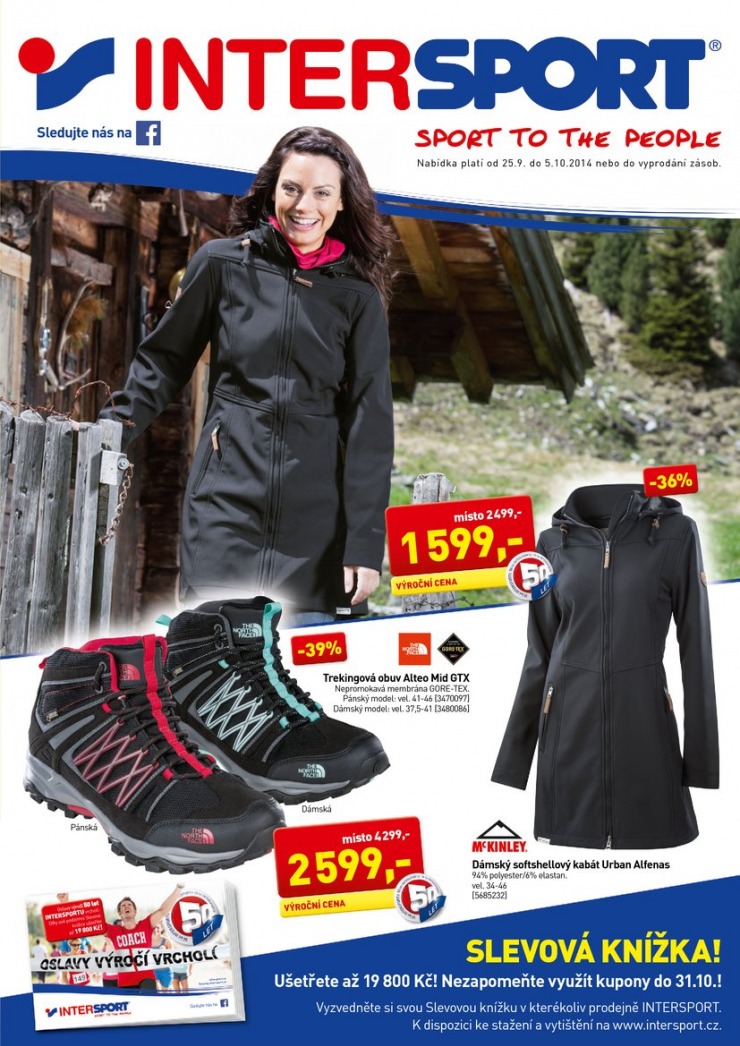 leták Intersport Aktuální leták od 25.9.2014 strana 1 leták Intersport Aktuální leták od 25.9.2014 strana 1
