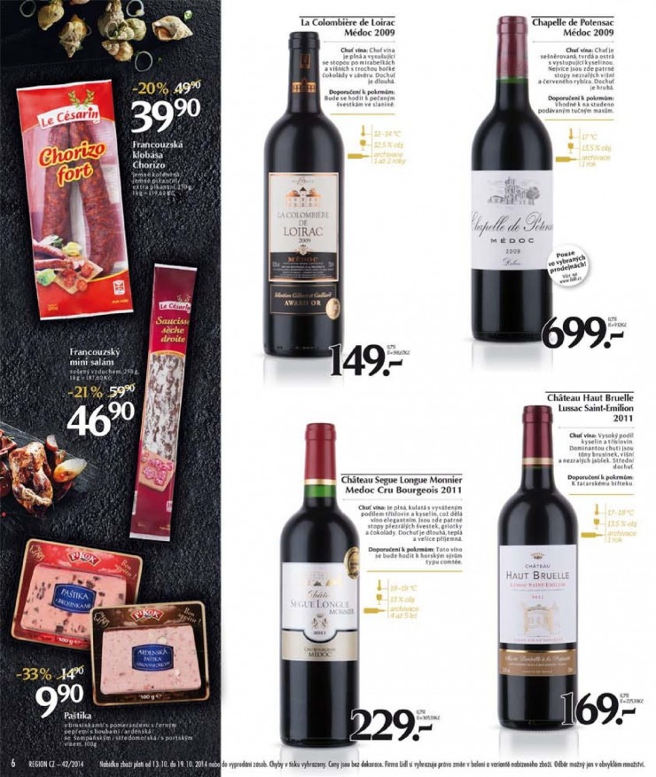 leták Lidl Akční nabídka od 13.10.2014 strana 1