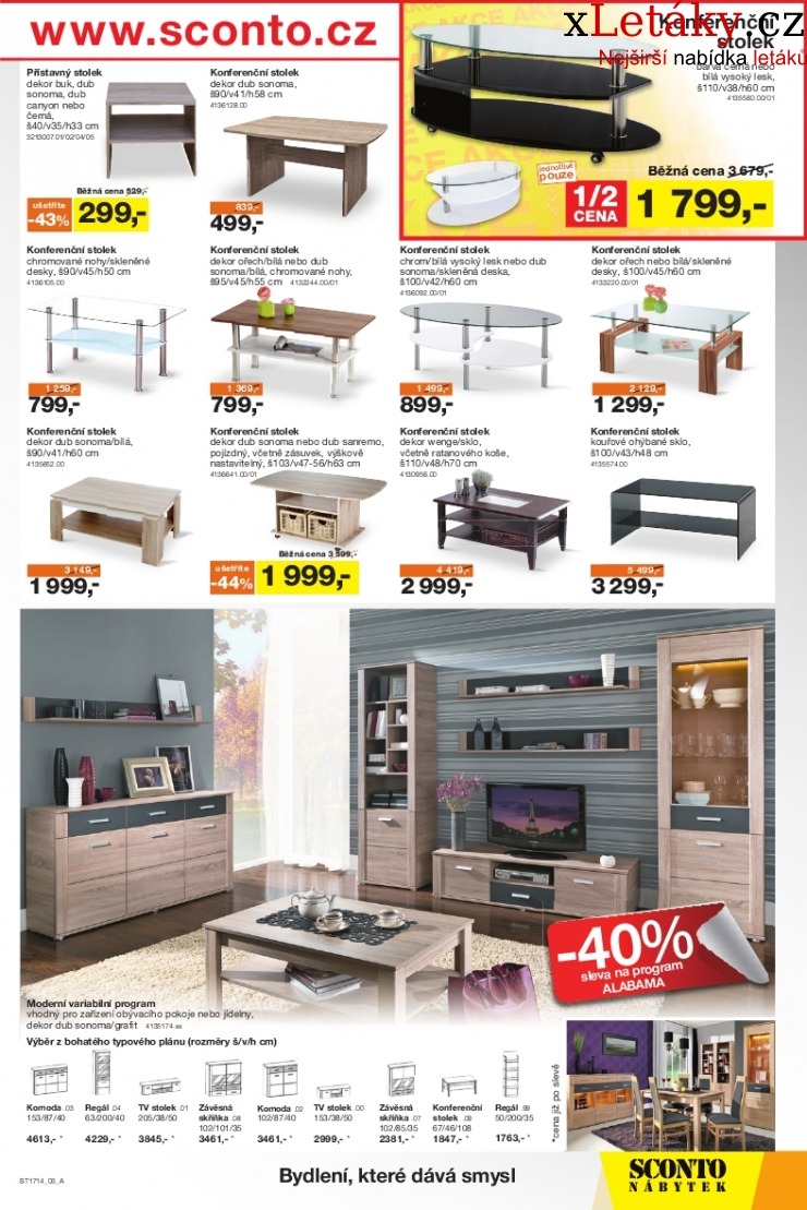 leták Sconto nábytek leták strana 1 leták Sconto nábytek leták strana 1