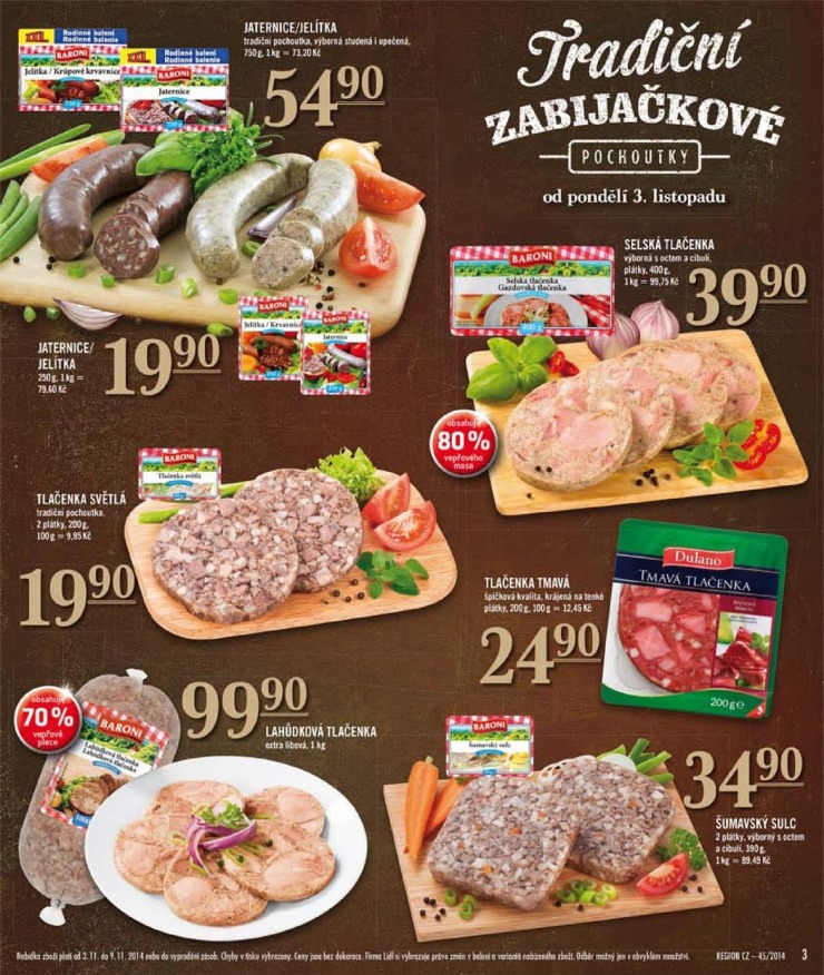leták Lidl Akční nabídka od 3.11.2014 strana 1 leták Lidl Akční nabídka od 3.11.2014 strana 1
