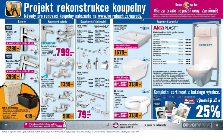 leták Hornbach Aktuální leták od 1.11.2014 strana 1