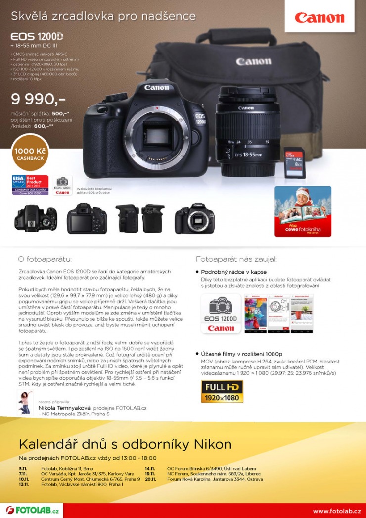leták Fotolab Akční leták od 7.11.2014 strana 1 leták Fotolab Akční leták od 7.11.2014 strana 1