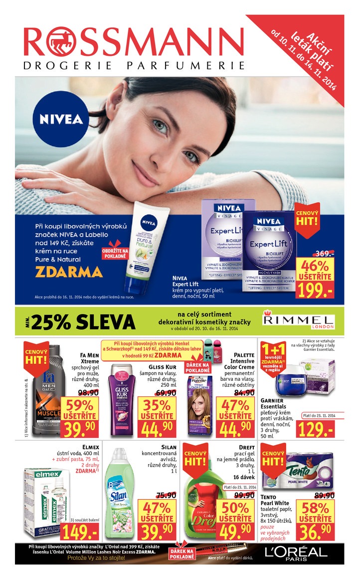 leták Rossmann Leták od 10.11.2014 strana 1 leták Rossmann Leták od 10.11.2014 strana 1