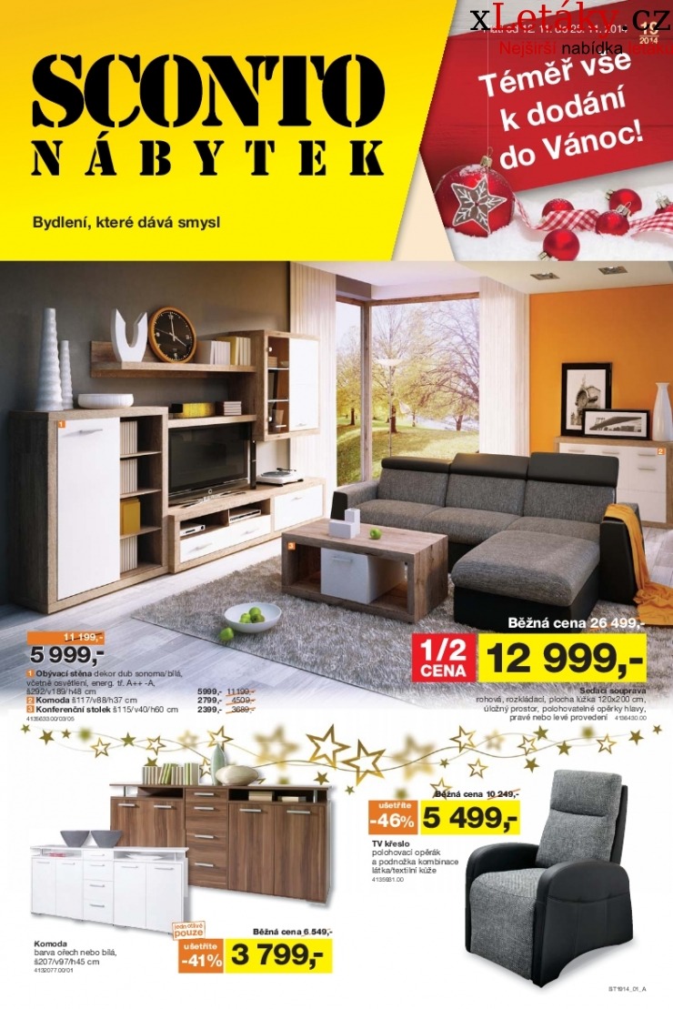 leták Sconto nábytek leták strana 1