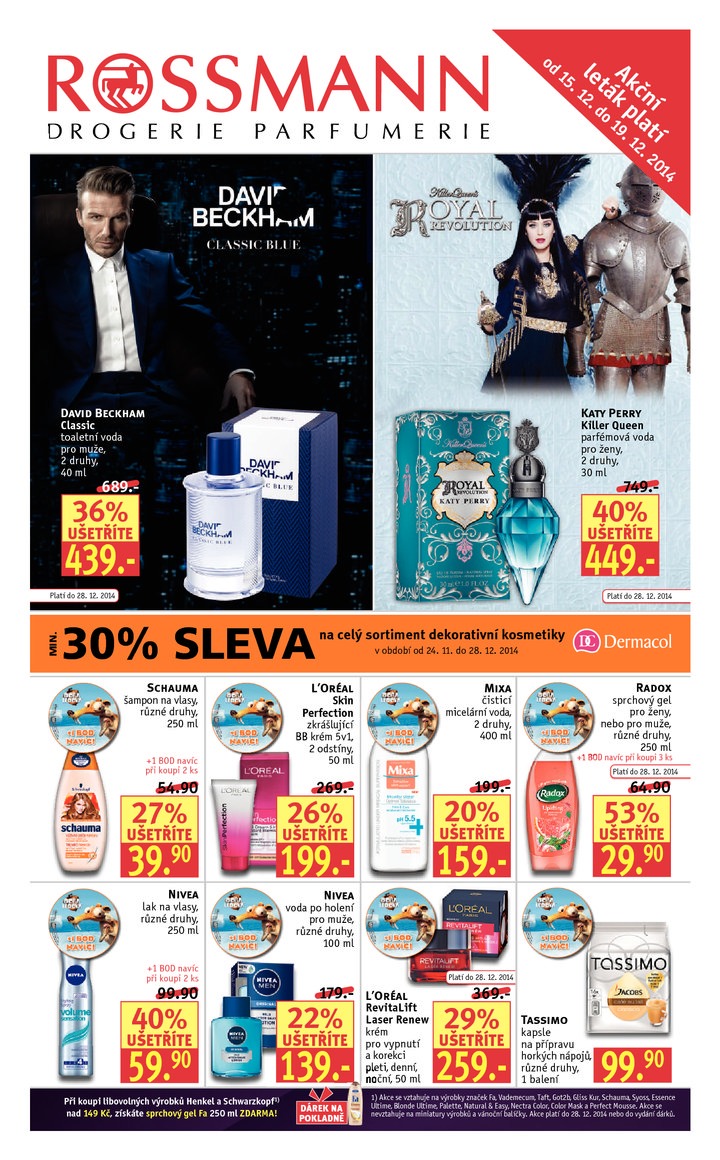 leták Rossmann Leták od 15.12.2014 strana 1 leták Rossmann Leták od 15.12.2014 strana 1