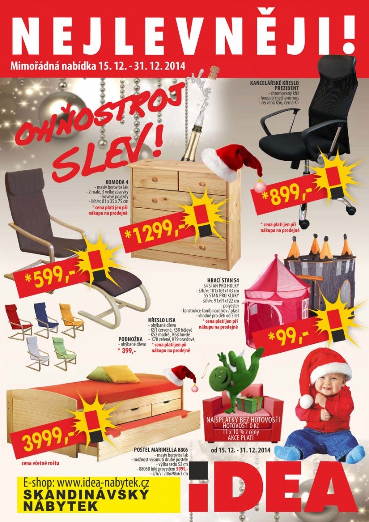 leták Idea nábytek Akční leták od 15.12.2014 strana 1 leták Idea nábytek Akční leták od 15.12.2014 strana 1