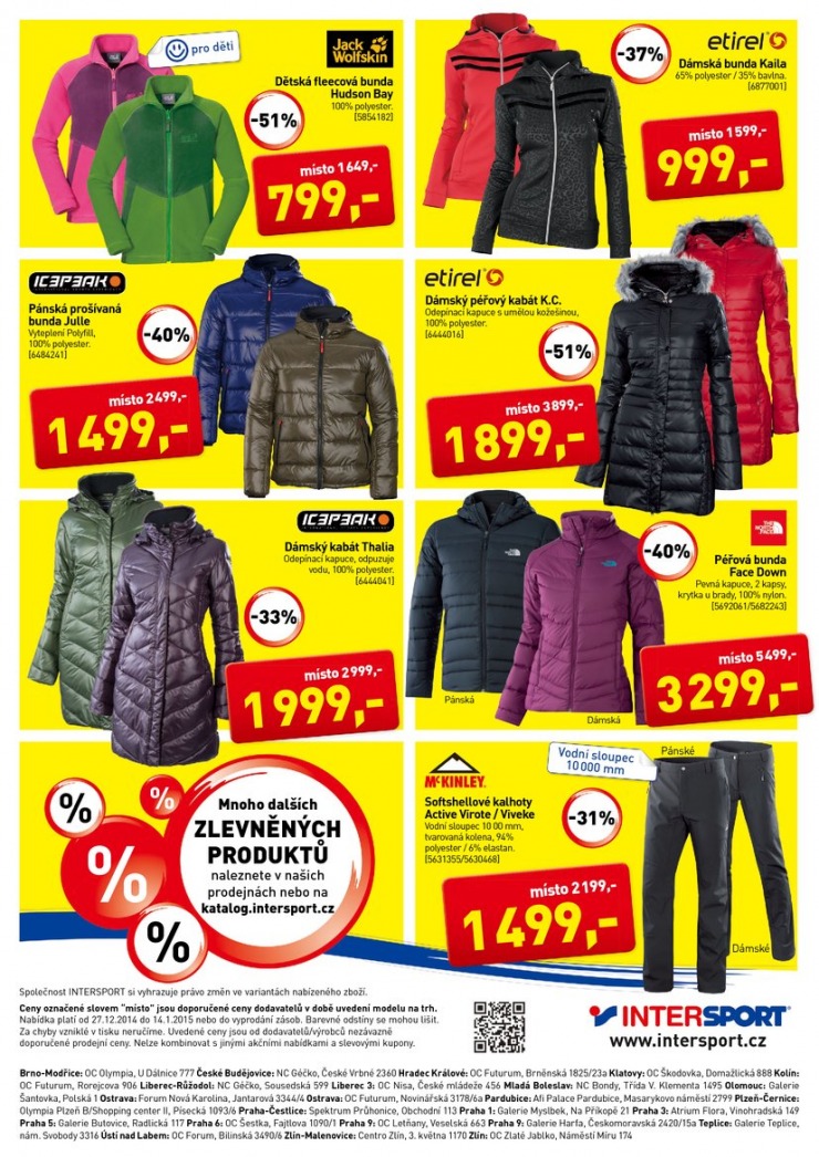 leták Intersport Aktuální leták od 27.12.2014 strana 1 leták Intersport Aktuální leták od 27.12.2014 strana 1