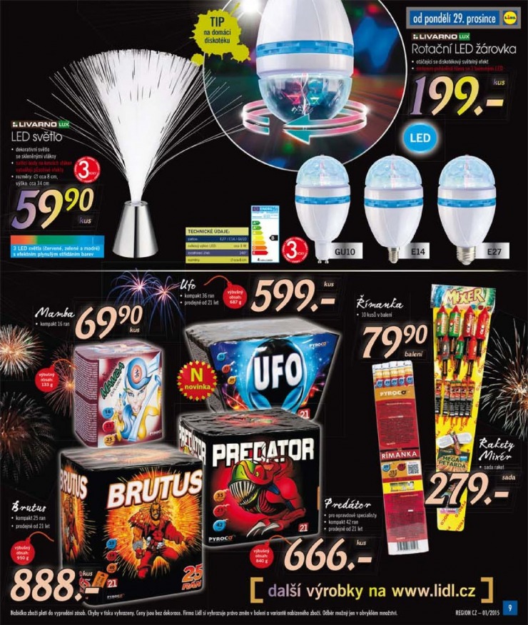 leták Lidl Akční nabídka od 29.12.2014 strana 1