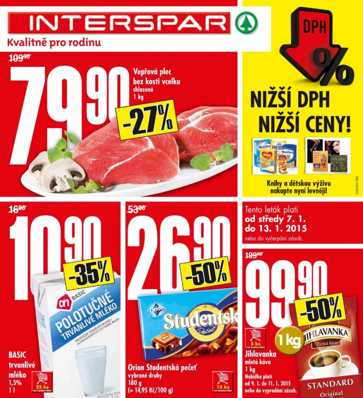 leták Interspar Akční nabídka od 7.1.2015 strana 1 leták Interspar Akční nabídka od 7.1.2015 strana 1