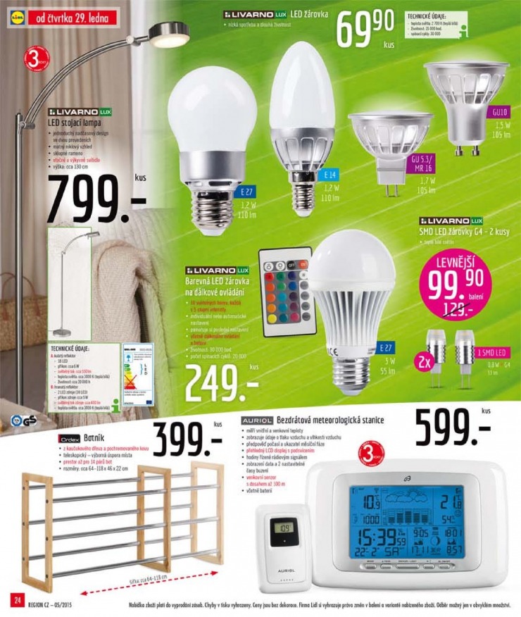leták Lidl Akční nabídka od 26.1.2015 strana 1