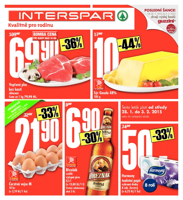 leták Interspar Akční nabídka od 28.1.2015 strana 1 leták Interspar Akční nabídka od 28.1.2015 strana 1