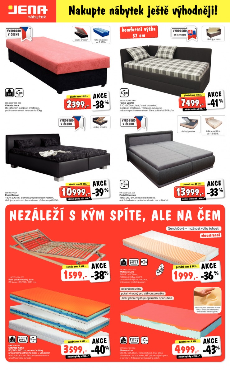 leták Jena nábytek Aktuální leták od 11.2.2015 strana 1 leták Jena nábytek Aktuální leták od 11.2.2015 strana 1