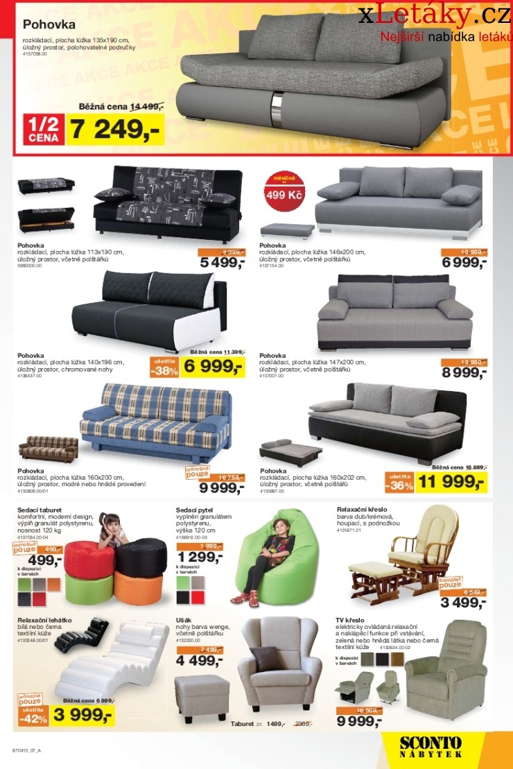leták Sconto nábytek leták strana 1 leták Sconto nábytek leták strana 1