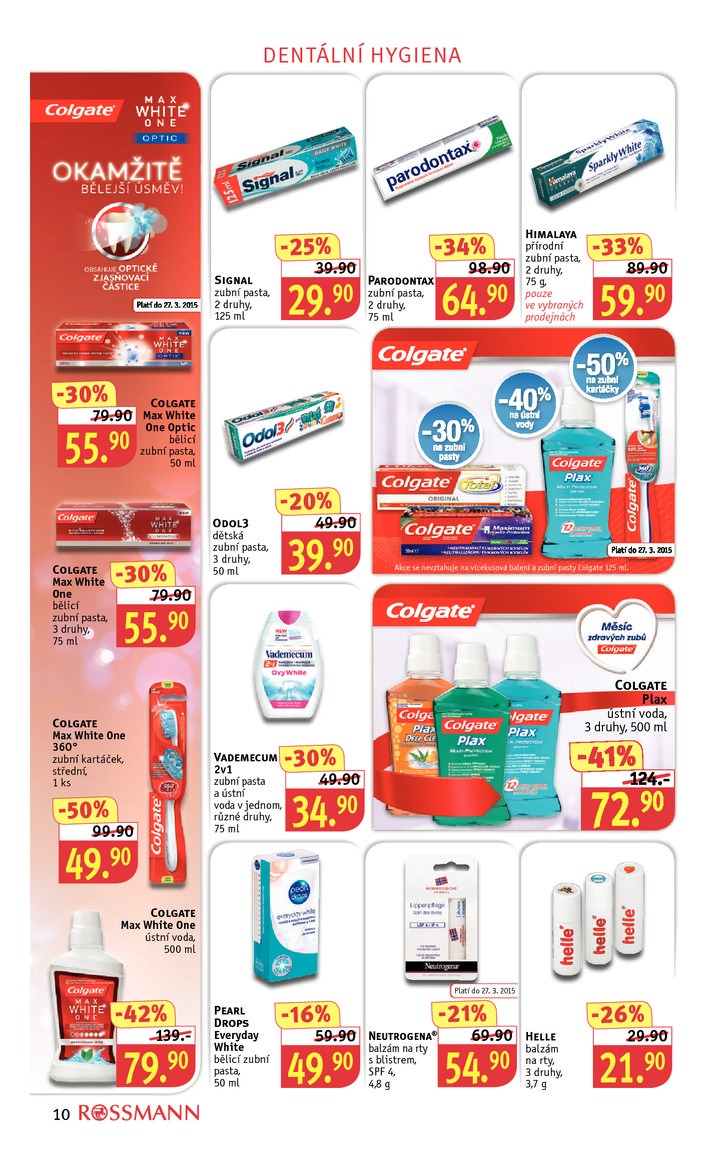 leták Rossmann Leták od 16.3.2015 strana 1 leták Rossmann Leták od 16.3.2015 strana 1