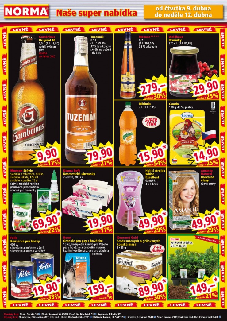 leták Norma Aktuální leták od 6.4.2015 strana 1 leták Norma Aktuální leták od 6.4.2015 strana 1