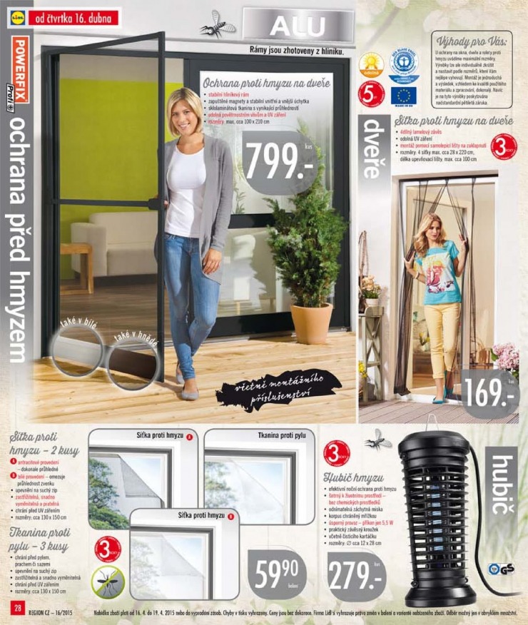 leták Lidl Akční nabídka od 13.4.2015 strana 1