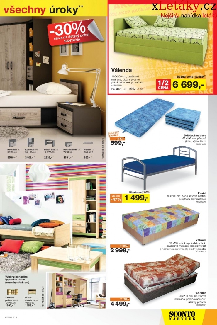 leták Sconto nábytek leták strana 1