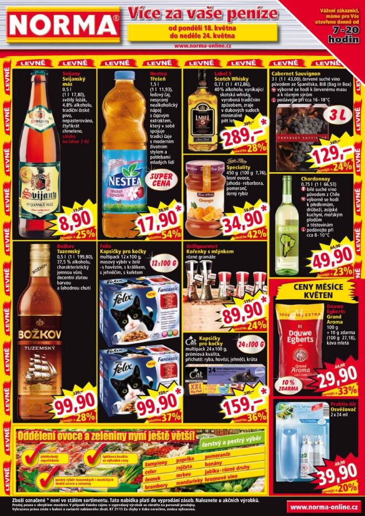 leták Norma Aktuální leták od 18.5.2015 strana 1 leták Norma Aktuální leták od 18.5.2015 strana 1